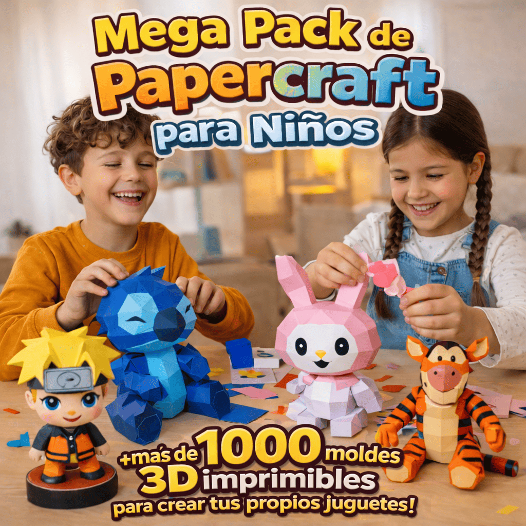 MEGA PACK DE PAPERCRAFT PARA NIÑOS
