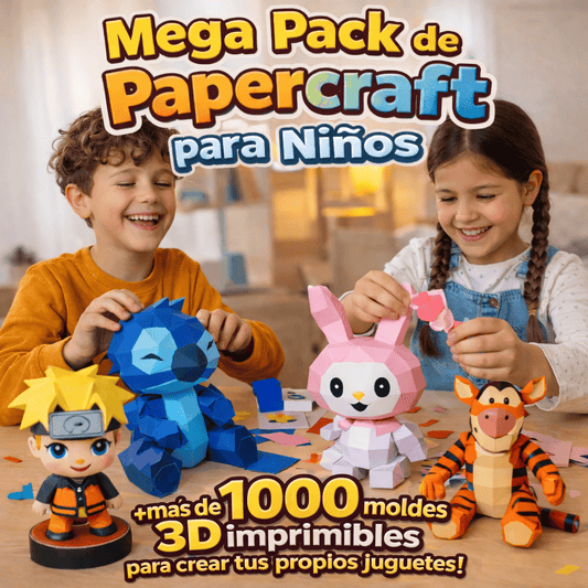 MEGA PACK DE PAPERCRAFT PARA NIÑOS